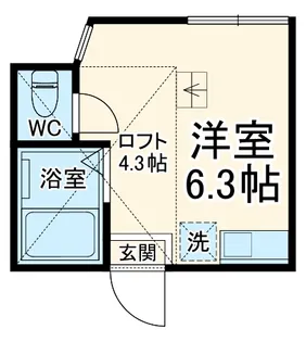 ユナイト上星川バーゼル【202号室】の間取り
