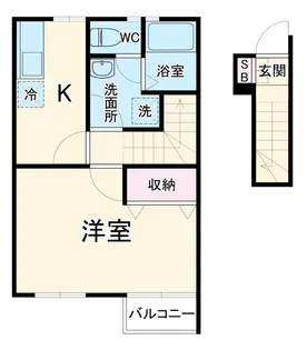 プリムラ【202号室】の間取り