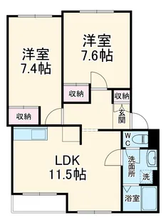 エトワール東栖【2階】の間取り