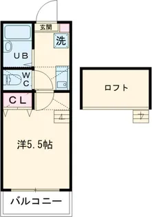 ウルール田無【2階】の間取り