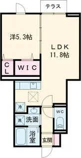 セレスティア小金井中町【1階】の間取り