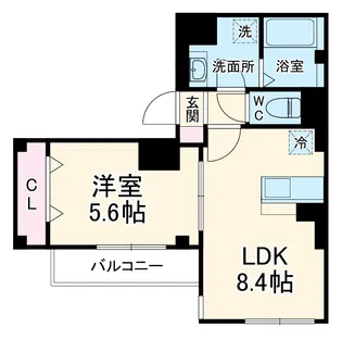 SKEY RESIDENCE塚越【5階】の間取り