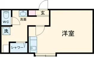 レジデンス王子【207号室】の間取り