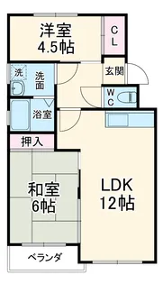 プリムローズマキB【3階】の間取り