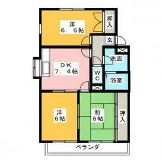 レジデンス南甚目寺【2階】の間取り