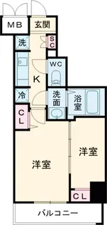 Nステージ本蓮沼【9階】の間取り