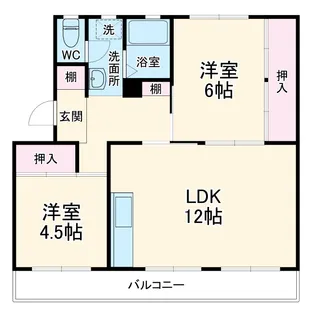 コーポラス三輪Ⅰ【302号室】の間取り