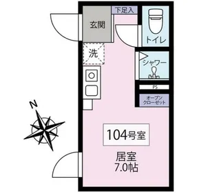 CRESTA松陰【1階】の間取り