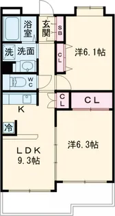 PLENDY−HILLS高幡不動【2階】の間取り