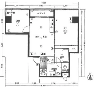 カナード西本町【601号室】の間取り