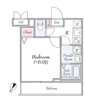 パークレガーロ百合ヶ丘【3階】の間取り