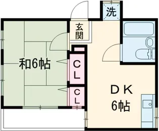 K・Tハウス【201号室】の間取り