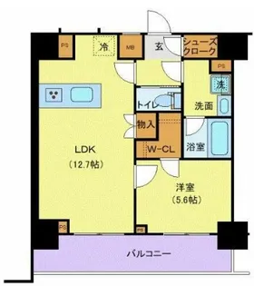 ジェノヴィア新宿中落合スカイガーデン【1階】の間取り