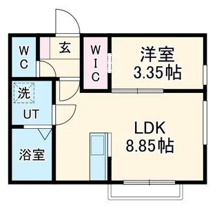 カーササクラーレ【1階】の間取り