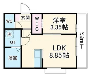 カーササクラーレ【2階】の間取り