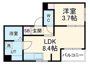 NAGOYA the BASE【203号室】の間取り
