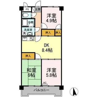 TRUSTY21【2階】の間取り