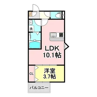 LECOCON津島Ⅴ【2階】の間取り