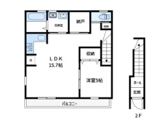 グランフォート永井作【2階】の間取り