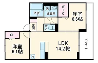 マルシェル館浦和美園【2階】の間取り