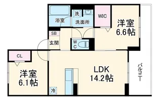 マルシェル館浦和美園【3階】の間取り