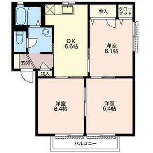 スターブルA【205号室】の間取り
