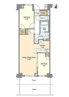 BLESS中野弥生町【1階】の間取り