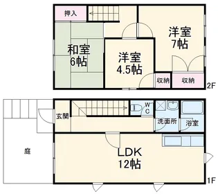 アネックスカミサワ【1階】の間取り