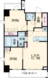 クレストコート中野富士見町【4階】の間取り
