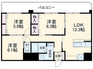 一社マサキビル88【4階】の間取り