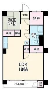 リンデンハイム白山【1階】の間取り