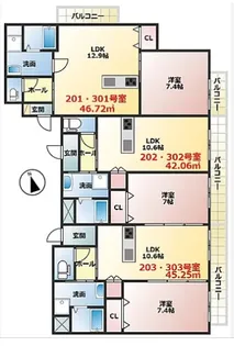 Autumn Grace M【3階】の間取り