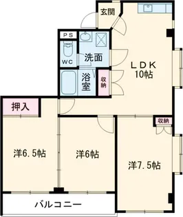 朝日屋ハイツⅡ【3C号室】の間取り