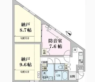ラシクラス東高円寺【501号室】の間取り