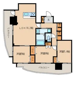 Brilliant View Central Park【9階】の間取り