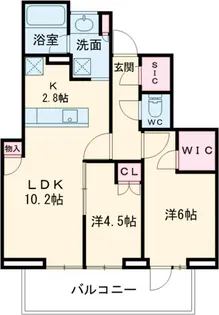 シティタワー国分寺ザ・ツイン イースト【8階】の間取り