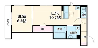 エスペランサ春岡【303号室】の間取り