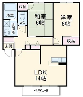 メゾン昴【2階】の間取り
