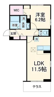 ヴィラH&H【1階】の間取り