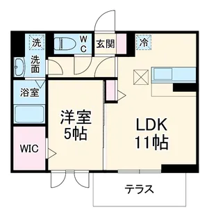 ヴィラH&H【1階】の間取り