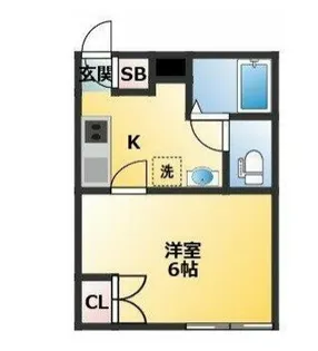 早稲田鶴巻町IMAハウス【1階】の間取り