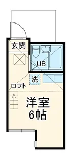 ユナイト小机グレートギャッピー【2階】の間取り