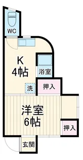 第1すみれ荘【103号室】の間取り