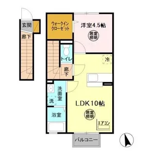 シェリール蔵前A【2階】の間取り