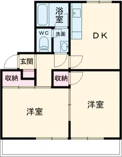 コーポ野添【1B号室】の間取り