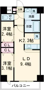 メイクスアート五反野【6階】の間取り