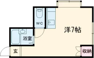 フナモトコーポ【1階】の間取り