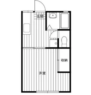 第一ジィスクハイツ【2階】の間取り