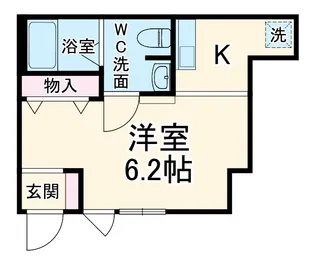 ベックアパートメント東川口【1階】の間取り