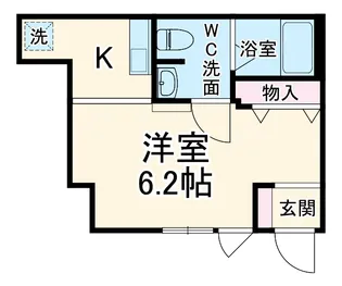 ベックアパートメント東川口【1階】の間取り